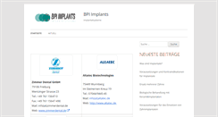 Desktop Screenshot of bpi-implants.com