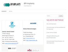 Tablet Screenshot of bpi-implants.com